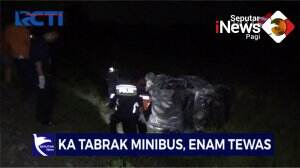 Kereta Api Tabrak Minibus, Enam Orang Tewas