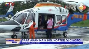 Menhub Terjatuh Saat Akan Menaiki Heli