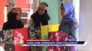 Peringati Hari Pahlawan, Ratusan Siswa Magang Belajar di UMKM Pembuatan Batik