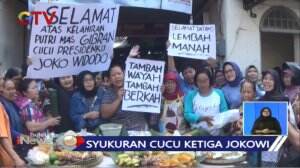 Syukuran Warga Solo Untuk La Lembah Manah, Cucu Ketiga Jokowi