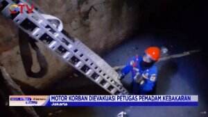 Diduga Tak Bisa Kendalikan Motor, Pengendara Sepeda Motor Tercebur ke Saluran Air