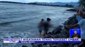 Seorang WIsatawan Tewas Terseret Ombak di Serang, Banten