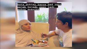 Aurel Terbaring Lemas Saat Merayakan Moment Lebaran