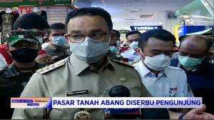 Pasar Tanah Abang Diserbu Pengunjung