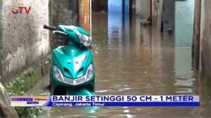Banjir Akibat Hujan Deras di Jakarta Timur