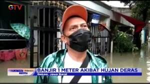 Banjir di Perumahan Pondok Sani Bekasi