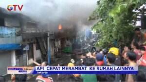 Pemukiman Warga di Jakarta Barat Terbakar