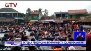 Wisata Pemandian Banjir Pengunjung