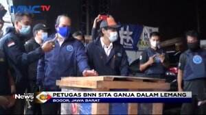 Petugas BNN Hadang Truk Pembawa Lemang Yang Berisikan Ganja