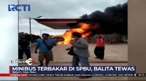 Minibus Terbakar di SPBU Sebabkan Balita Tewas di Batam