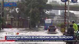 Akibat Hujan Deras, Beberapa Ruas Jalan Di Jakarta Terendam Banjir
