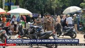 Satpol PP Bubarkan Warga Di Tempat Rekreasi