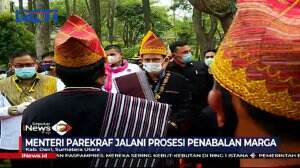 Menparekraf Jalani Prosesi Penabalan Marga Sumatera Utara