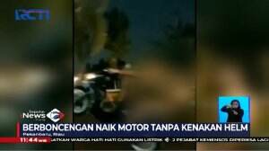 Aksi Ugal-Ugalan Pemotor Remaja