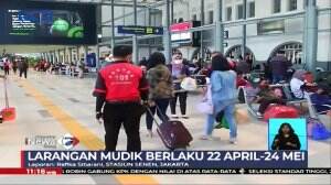 Penumpang Stasiun Pasar Senen Membludak