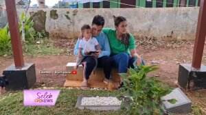 Baim Ajak Paula Dan Kiano Ziarah Ke Makam Almh. Ibunya