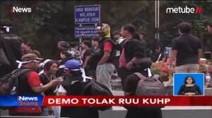 Demo Tolak RUU KUHP, Mahasiswa Mulai Padati Bundaran UGM Yogyakarta