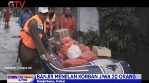 Korban Meninggal Bencana Banjir Di Kalimantan Selatan Mencapai 20 Orang
