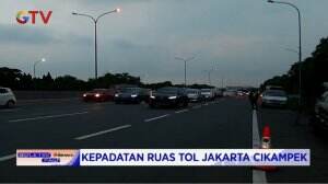 Kepadatan Ruas Tol Jakarta-Cikampek Karena Arus Balik Libur Natal