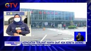 Stasiun Senen Jakarta Mengalami Kepadatan Pada Puncak Arus Balik Libur Natal