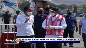 Presiden Jokowi Tinjau Posko Sriwijaya Air Di JICT2
