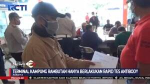 Para Calon Penumpang Terminal Kampung Rambutan Harus Di Sertai Bukti Rapid Tes Antibody