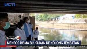 Hari Pertama Bertugas Sebagai Mentri Sosial, Tri Rismaharini Blusukan Ke Kolong Jembatan
