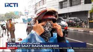 Emak-Emak Kabur Saat Satpol PP Gelar Razia Masker di Jakarta
