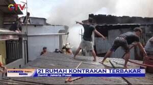 21 Rumah Kontrakan Terbakar, Diduga Akibat Kebocoran Gas Elpiji