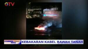 Diduga Akibat Korsleting Listrik, Kabel Bawah Tanah Terbakar