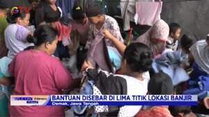 Banjir Belum Surut, Warga Terhibur Dengan Bantuan Kiriman Baju Dari Pada Donatur