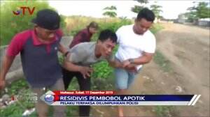 Berusaha Kabur, Polisi Lumpuhkan Residivis Pembobol Apotik di Makasar