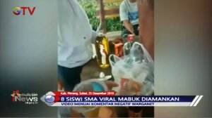 Sepakat Tak Sekolah, Delapan Siswi SMA Asik Mabuk Miras
