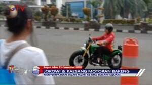 Presiden Jokowi dan Kaesang Motoran Kunjungi Botani Square