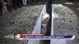 Wanita Tewas Tertabrak Kereta Api