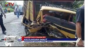 Seorang Wanita Tewas Terjepit Mobil Dalam Kecelakaan Maut di Sumut