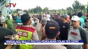 Warga Adu Mulut Tolak Tes Cepat Virus Korona