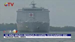 Menunggu Hasil Tes Kesehatan, 92 WNI Masih Didalam Kapal Soeharso 990