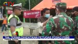 Tak Terima Ditegur Saat PSBB, Dokter Tantang Petugas Berseragam TNI