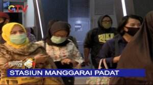 Moment Lebaran, Stasiun Manggarai Padat