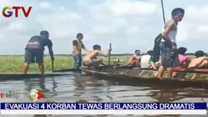 Detik-Detik Evakuasi Korban Perahu Terbalik Di Ogan Ilir