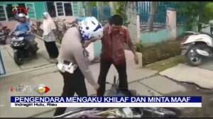 Pengendara Motor Jadi Viral, Ngamuk Saat Ditilang Polantas Riau