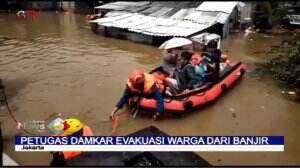 Petugas Damkar Berhasil Evakuasi 2 Bayi Serta Sejumlah Anak di Pulo Gadung Jakarta Timur