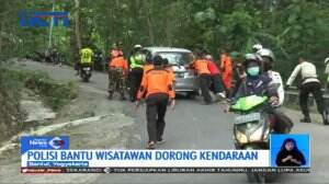 Waspada Saat Wisata, Puluhan Mobil Mati Mesin Gagal Mendaki ke Wisata Mangunan Bantul Yogyakarta