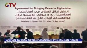 Penandatanganan Perjanjian Perdamaian AS Dan Taliban