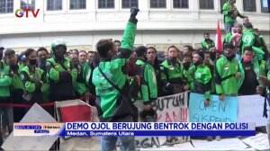 Driver Gojek di Medan Demo Tuntut Manajemen Tak Putus Kontrak Kerja Sepihak