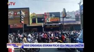 Abaikan Social Distancing, Kerumuman Para Pencari Kerja di Karawangan Dibubarkan TNI-Polisi