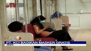 PT KCI Bagikan Masker Gratis Hingga Siapkan Cairan Antiseptic Untuk Penumpang