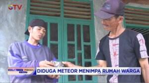 Batu Diduga Meteor Menimpa Atap Rumah Warga di Sumut