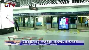 Masuki PSBB Transisi, MRT Jakarta Kembali Beroperasi